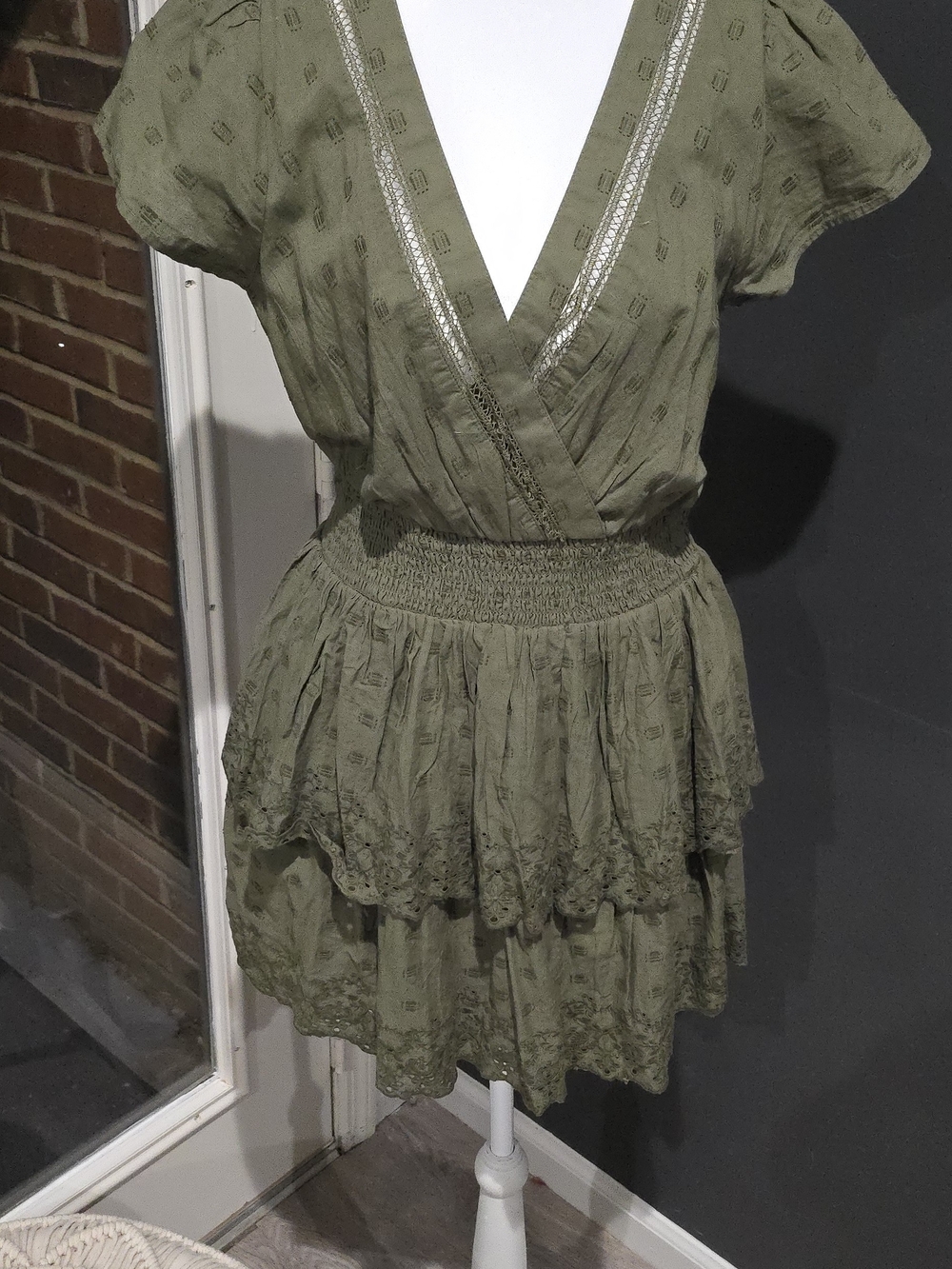 American Eagle Outfitters Olive Green Dress
